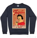 Bluza ADLER barbat Worth a shot Denim inchis