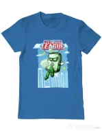 Tricou ADLER barbat Cleaning league Soap Albastru azuriu
