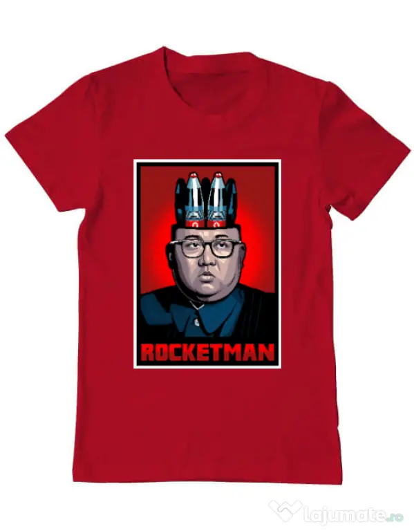 Tricou ADLER barbat Rocketman Rosu