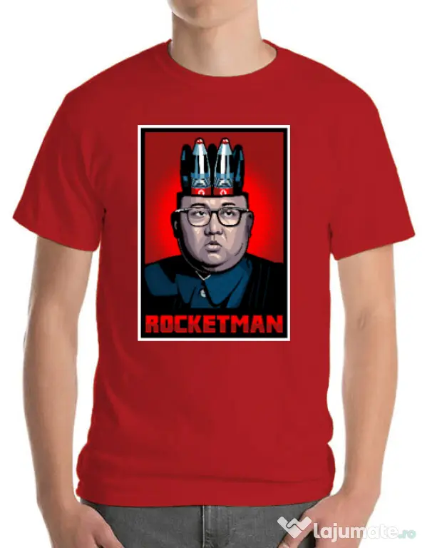 Tricou ADLER barbat Rocketman Rosu