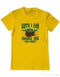 Tricou ADLER barbat Cute I am Galben