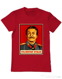 Tricou ADLER barbat Sylvester Stalin Rosu