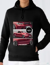 Hoodie barbat cu gluga Bertone FMF Negru 