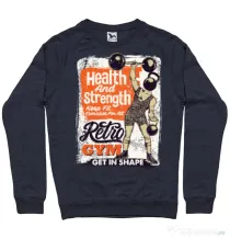 Bluza ADLER barbat Retro Gym Denim inchis
