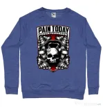 Bluza ADLER barbat Pain today power tomorrow Albastru melanj