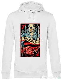 Hoodie barbat cu gluga Immortal Alb
