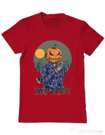 Tricou ADLER barbat Treat or die Rosu