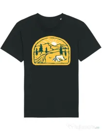 Tricou STANLEY STELLA barbat River camp Negru
