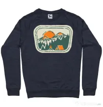 Bluza ADLER barbat Camping badge Denim inchis