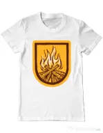 Tricou ADLER barbat Bonfire Alb