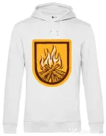 Hoodie barbat cu gluga Bonfire Alb