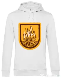Hoodie barbat cu gluga Bonfire Alb