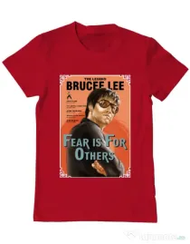 Tricou ADLER barbat Fear is for others Rosu
