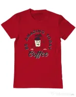 Tricou ADLER barbat Amazing coffee Rosu