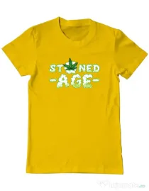 Tricou ADLER barbat Stoned age Galben