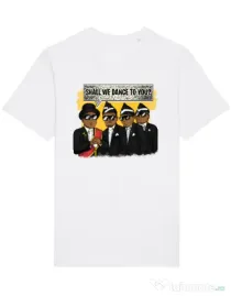 Tricou STANLEY STELLA barbat Dance meme Alb