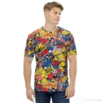 Tricou barbati all over No bad days