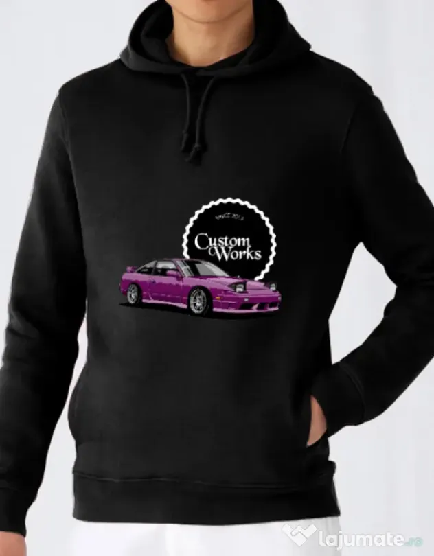 Hoodie barbat cu gluga CW 240SX Negru