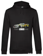 Hoodie barbat cu gluga Racing Car Negru