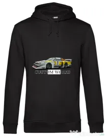 Hoodie barbat cu gluga Racing Car Negru