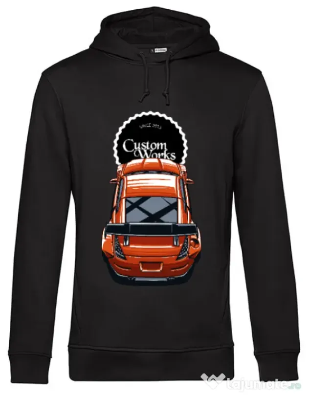 Hoodie barbat cu gluga Wide 350Z Negru