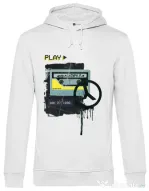 Hoodie barbat cu gluga Acid Mixtape 2.0 Alb