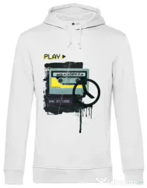 Hoodie barbat cu gluga Acid Mixtape 2.0 Alb
