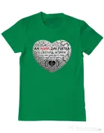 Tricou ADLER barbat INIMA DIN PIATRA Verde mediu