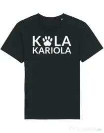 Tricou STANLEY STELLA barbat Logo Kola Alb Negru