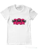 Tricou personalizat barbat Squid Squad Alb
