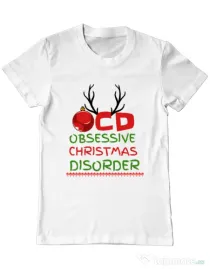Tricou personalizat barbat OCD Alb