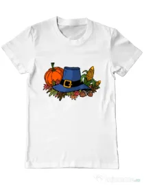 Tricou personalizat barbat Thank Giving Alb