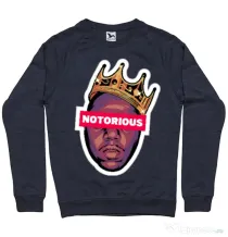 Bluza personalizata barbat Notorius King Denim inchis