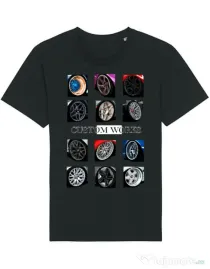 Tricou STANLEY STELLA barbat Wheels mix #2 Negru