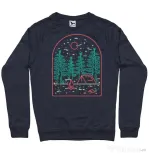 Bluza personalizata barbat Camping Denim inchis