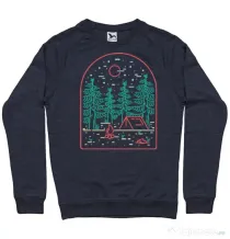 Bluza personalizata barbat Camping Denim inchis