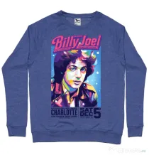 Bluza personalizata barbat BILLY JOEL Albastru melanj