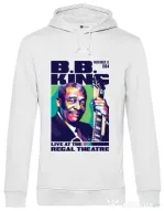 Hanorac barbat cu gluga BB KING Alb