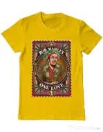 Tricou personalizat barbat Bob Marley Galben