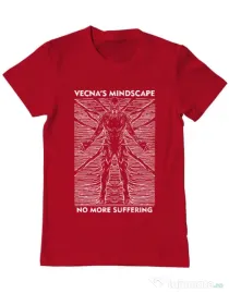 Tricou personalizat barbat vecna's mindscape Rosu