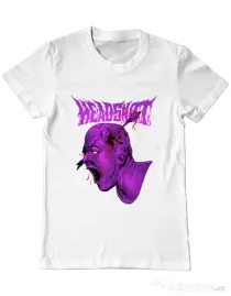 Tricou personalizat barbat HEADSHOT Alb