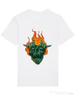 Tricou STANLEY STELLA barbat METAL HEADS Alb