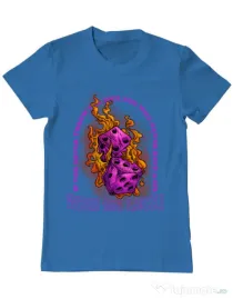 Tricou personalizat barbat WISH ME LUCK Albastru azuriu