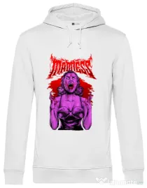 Hanorac barbat cu gluga MADNESS Alb