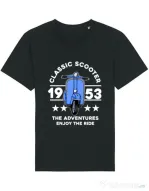 Tricou STANLEY STELLA barbat CLASSIC SCOOTER ADVENTURES Negru