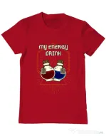 Tricou personalizat barbat My Energy Drink - Health and Mana Rosu
