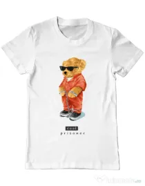 Tricou personalizat barbat Cool prisoner Alb
