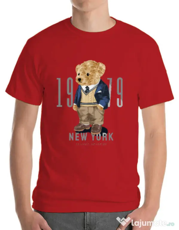 Tricou personalizat barbat Classic Academy Rosu