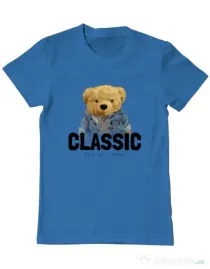 Tricou personalizat barbat Classic Albastru azuriu