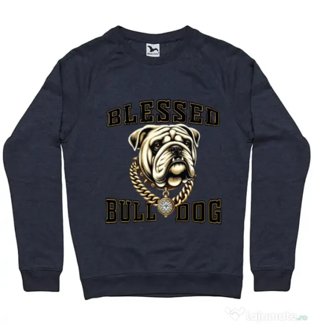Bluza personalizata barbat BULLDOG 03 Denim inchis